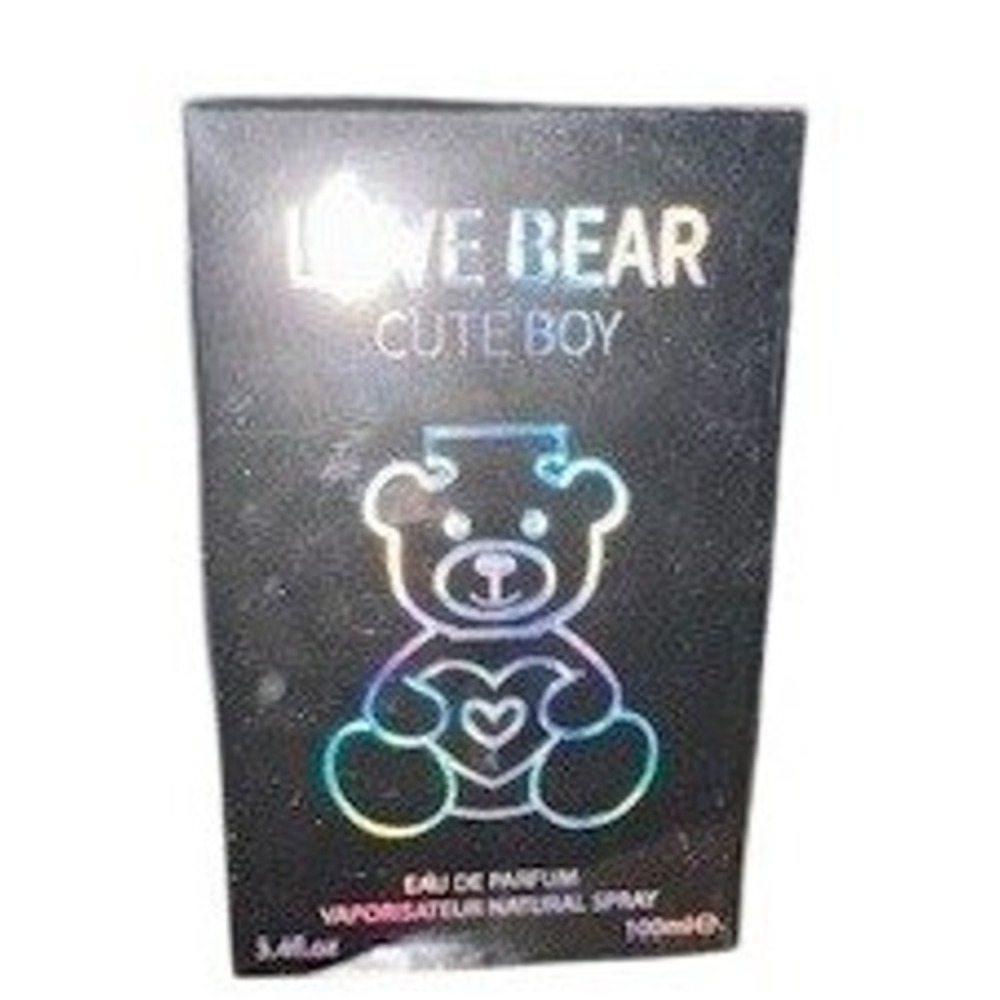 Love Bear Cute Boy Eau de Parfum 3.4 oz 100ml Spray New Sealed Holographic Box